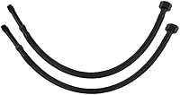 Tycner 40cm Fekete Nejlon Fonott Flexibilis Csapvég Tömlő M10 x 3/8" BSP - Fürdőszobai és Konyhai Szereléshez 1