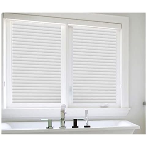 ZHIHEHE Privacy Window Film Self Adhesive Stripe Privacy Film Blinds Stripe Window Sticker Opaque No Glue Anti UV(Size:30cm×1m,Color:louver) Cover