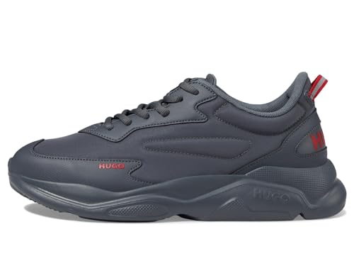Image of Hugo Men's Running Style Sneakers with Thick Rubber Sole