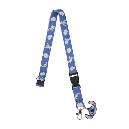 Cordon Disney Stitch Ohana Means Family 56 cm pour badges et clés