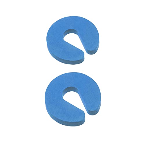 Finger Pinch Guard - 2pcs. Child Proofing Doors Made with Soft Durable Foam Door Slam Stopper. Prevents Finger Pinch Injuries, Slamming Doors, and Baby or Pet from Getting Locked in Room - Blue