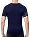 RIKUAOU Compression Shirts for Men V Neck Short Sleeve, Quick Dry Athletic Tops Undershirt for Workout Running Navy Blue