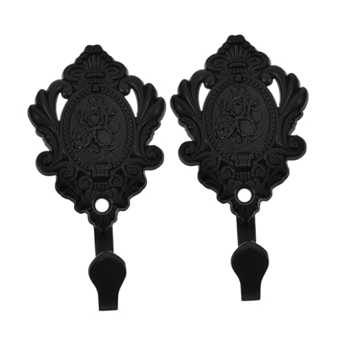 SOLUSTRE 2 Piezas Soporte de Cortina de Zinc Aleación Accesorios para Cortinas Elegante Gancho de Pared para Decoración de Salones y Habitaciones