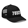 Zip Code 78521 Hat Brownsville Texas TX Trucker Hat Embroidered Trendy Snapback Unisex Baseball Cap Black #5