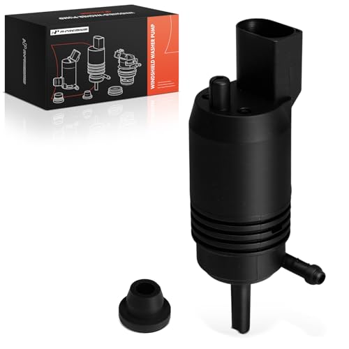 A-Premium Front or Rear Windshield Washer Pump Compatible with Chevrolet Silverado, Equinox, Malibu, Colorado, Volt & GMC Sierra, Terrain, Acadia, Canyon & Buick LaCrosse, Encore GX & Cadillac XT5