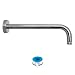 LORDEAR Brass 16 Inch Long Polished Chrome Extender Tube Shower Head Extension Shower Arm, Fixed Rain Shower Head Shower Arm with Flange