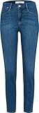 BRAX Damen Style Shakira S Verkürzte Denim Jeans, Used Light Blue, 44W / 32L
