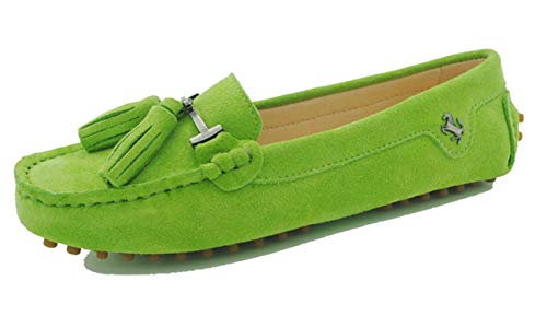Miyoopark Scarpe Casual Donna Mocassino Estivi Loafers Con Nappe Vert Fruit EU 39.5