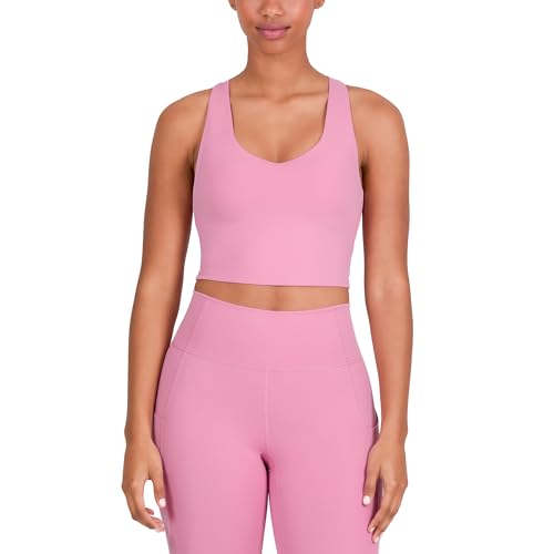 Image of YITTY Active Sports Bra Tank, Tank Top for Women with Built-in Bra, Racerback, Removable Cups, Low-Impact Yoga and Gym