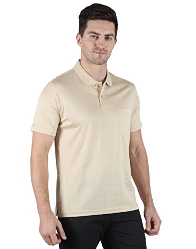 Image of Monte Carlo Mens White Plain Collar T-Shirt |22203606-1