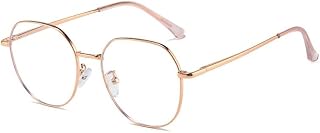 Blue Light Blocking Reading Glasses Sturdy Computer Readers HD Eyewear Flat Light Mirror Anti UV Large for Women/Men (Color : C3, Size : +100)