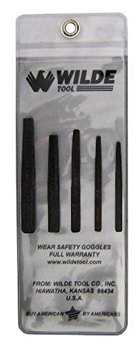 Wilde Tool 90/VP 5-Piece Screw Extractor Set-Vinyl Pouch