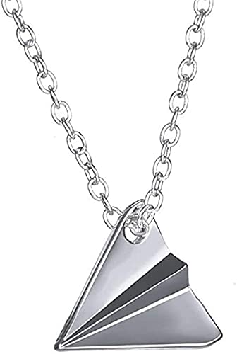 Cute Tiny Paper Airplane Charm Necklace Fashion One Direction Harry Styles Paper Airplane Necklace Alloy Pendant Necklace with 18 Cable Chain Jewelry for Women Men (Silver) Durable and Deft Cute Tiny Paper Airplane Charm Necklace Fashion One Direction Harry Styles Paper Airplane Necklace Alloy Pendant Necklace with 18 Cable Chain Jewelry for Women Men (Silver) Durable and Deft