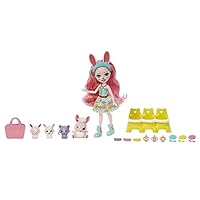 Enchantimals HLK85 - Baby Best Friends-Spielsets, Kleine Puppe, Freundin-Figur, 3 Tierbabys und Zubehör, Überraschung beim Auspacken, Puppen Spiezeug ab 4 Jahren