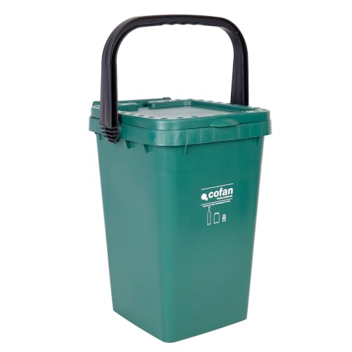 Cofan Récipient vert pour verre Modèle zircon Capacité 25 l