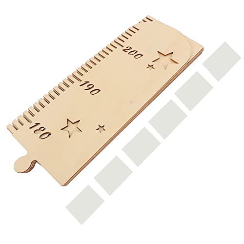 CIMAXIC 1Set Nordic Style Splicing Growth Chart for Decorative Wooden Height Chart Easy DIY Installation Detachable Space Saving Design for Nursery Decor Photography