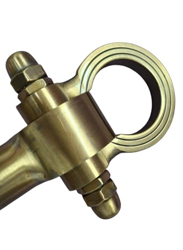 Image of Strong and Sturdy Heavy Duty HI-Grade Quality Bearing kada, Ceiling KADA Swing, Patio Antique Finish Brass 25MM Rod with Weight Capacity of 1000KG, (Pack of 2PCS) (8 INCH Antique Bearing KADA)