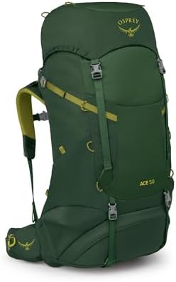 Osprey Ace Mochila de trekking infantil, 50L, Green Canopy/Matcha...