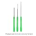 Alomejor High Carbon Steel 3 in 1 Fishing Bait Needle Tool Set Drilling Hook Needle for Making Rigs Fishing Rigging