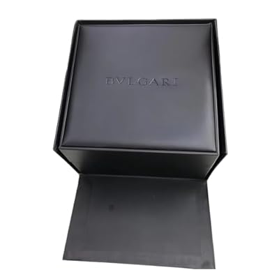 ROUREOX Set Caja Reloj Negra Cuadrada Estuche Organizador Ranura Única Interior Acolchado Bolsa Regalo Coincidente para Bvlgari Serpenti | Ya disponible en tu tienda friki favorita! En mundofriki.es!