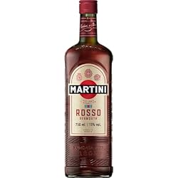 MARTINI Rosso Red Vermouth Aperitivo, 15%ABV, 75cl | Sweet Vermouth Infused with Regional Herbs, Perfect for Negroni & Manhattan Cocktails, Aperitivo Serve, 750ml