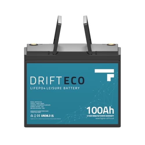 Fogstar Drift 100Ah 12V LiFePO4 Leisure Battery Off-Grid Battery ...