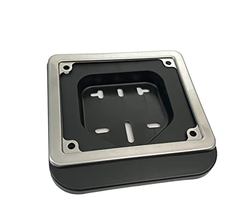 Porta Targa Portatarga con Cornice in Acciaio Inox Targhe 6