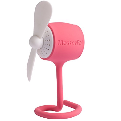 MasterPal Clearance Sale Telego Fan (Pink): Small Portable Aroma Diffuser Fan Rechargeable Battery Operated, Pesonal Desk Fan, Easy To Fix Tail Design