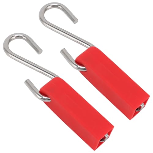 Hapivida 2Pcs Lane Rope Hook, Stainless Steel S Hook Rope Tightener Embedded Hook Portable Small Pool Safety Divider Lane Line Tensioner