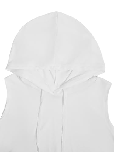 Image of SweatyRocks Women's Workout Tank Tops Sleeveless Running Athletic Hoodie Sports Gym Exercise Tops Dance Clothes