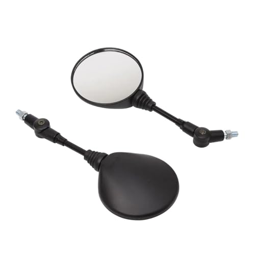 Rétroviseur latéral universel de moto 10mm anti-casse à miroir rond pliable