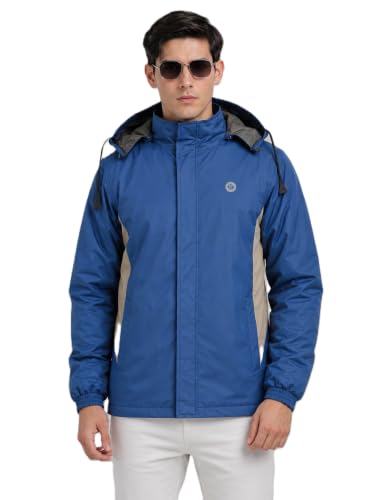 Image of Men's Waterproof Winter Jacket | Reversible & Removable Hood | 99% Water-Resistant | Heavy-Duty Warm Jacket with 4 Pockets