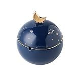 Ashtray Cendrier avec Couvercle Maison Salon Chambre cendrier Bureau Salle à Manger Ornements décoratifs Cylindre antidérapant résistant à l'usure Anti-Cendres Volantes sans Odeur particulière