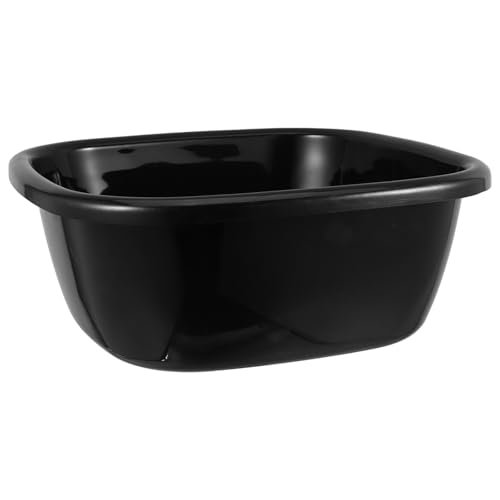 Generic Palangana de Plástico Negra para Lavar Platos y Ropa Gran Capacidad, Resistente a Deformaciones y Fácil de Limpiar, Adecuado para Cocina y Viajes