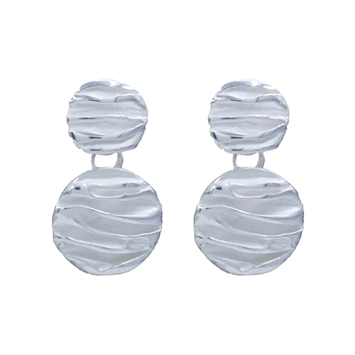 Boucles d'oreilles argent 925 designer abstrait, le cadeau idéal pour femme