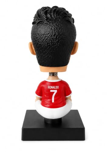 Image of Awestuffs Ronaldo Phone Holder Car Decoration Bobblehead Action Figure
