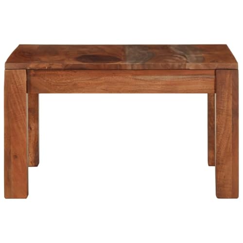 Table basse en bois d'acacia massif de salon | Élégance durable 60cm