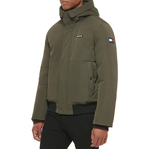 Image of Tommy Hilfiger Men's Arctic Cloth Hooded Bomber