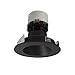 Nora Lighting NPR-4RNDC27XBB 4 in. 120V 12W Pearl Retrofit Deep Cone Reflector Non-Adjustable Trim, Black - Triac & ELV Dimming - Round