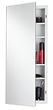 Jensen 835P24WHD - Armario de Medicina con Espejo Pulido, 40,6 cm x 60,6 cm