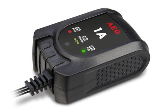 AEG Automotive 97175 Microprozessor Batteriepulser MB 1.0, 12 Volt Batterietrainer 4 stufig, Dauererhaltungsladegerät mit Sicherheitsfunktionen