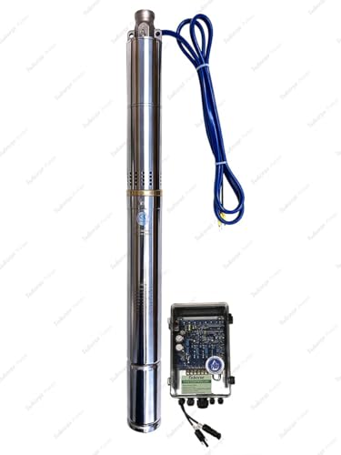 Tuhorse 2" 370W Solar Submersible Deep Well Pump and Control Box