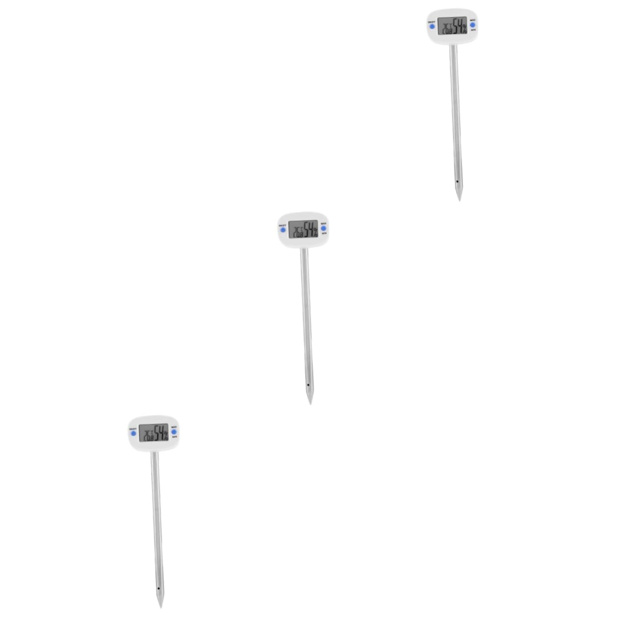 Toddmomy 3piezas Medidor De Temperatura y Humedad Del Suelo Aguja Higrómetro Mini Para Jardinería y Pruebas De Suelo Fácil De Usar y Transportar Sin Baterías Ni Conexiones Eléctricas