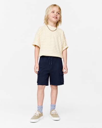 Image of Alan Jones Clothing Boys Cargo Shorts | Heavy GSM Cotton Blend Fabric | Kids & Boys Age 5-16 Years