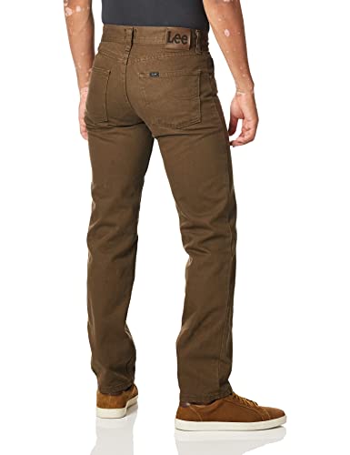 Image of Lee Men's Cotton Blend and Polyester Regular Fit Straight Leg Jeans