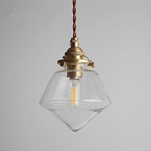 Chandelier retro brass suspension de lampe lanterne creative