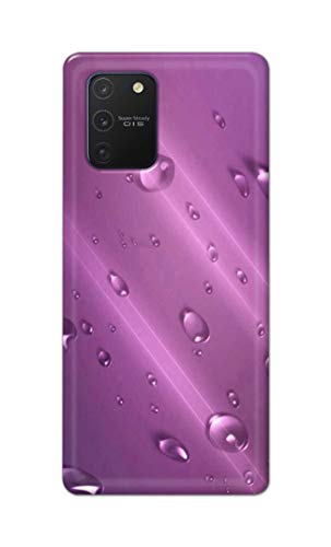 Image of PRINTFIDAA Water Bubbles in Lilac Background Printed Designer Hard Back Case Cover for Samsung Galaxy Note 10 Lite /Samsung A81 / SM-N770F / DS -(XQ) MVN1005