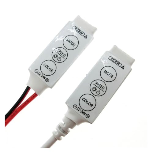 MINI controlador con memoria RGBW 12-24V de botón simple para iluminación 3