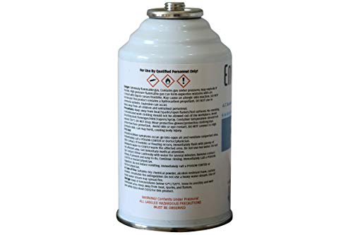 Generic R1234YF, 1234YF Refrigerant Support, Arctic Air in 4oz. Cans for Auto w/Brass Gauge (2 Pack), Blue, Gold, and White, ES1234AG2