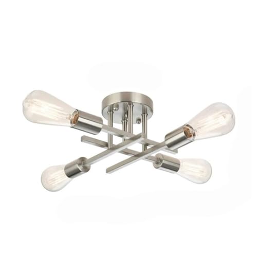 Sublimer un plafond bas avec ce plafonnier semi-encastré moderne et élégant lustre de chambre